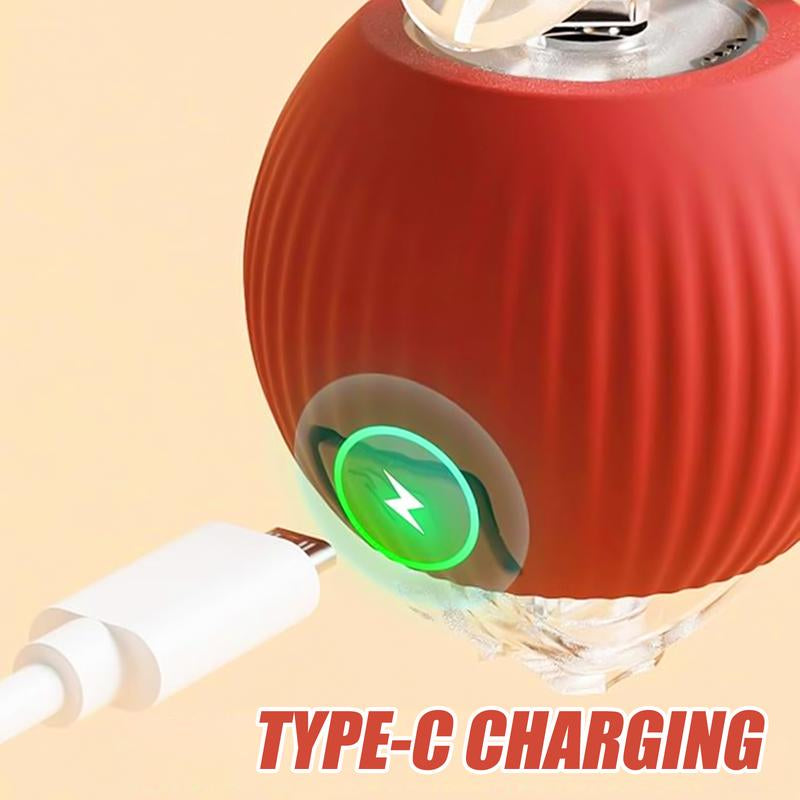 Electric Cat Ball Toy with Rope, Interactive Cat Teaser Toy, Automatic Rolling Ball Toy, Pet Supplies, Dog & Cat Accessories