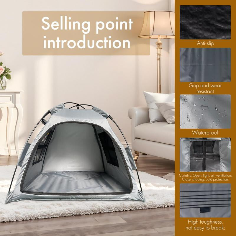 All-Season Pet Tent House – Cozy Cat & Dog Nest for Indoor Outdoor Use, Travel-Friendly & Easy to Store Favorite Gift Waterproof