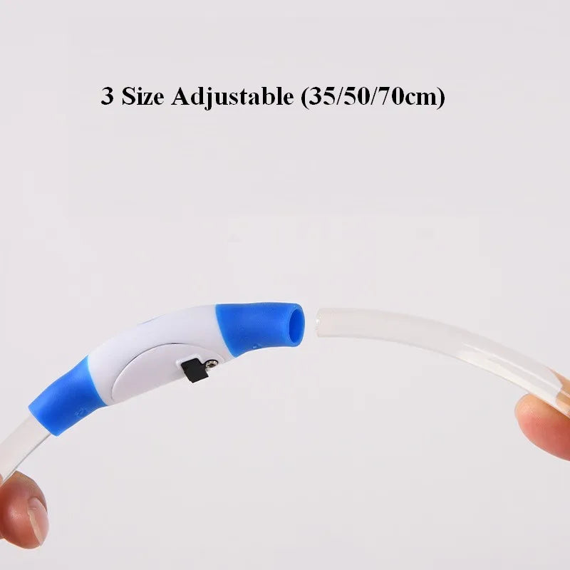 LED Dog Collar Rechargeable 3 Working Mode More Lighter Max 70Cm Night Safety Flashing Glow Collar anti Lost Night Collar