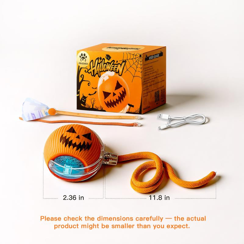 【Halloween Limited Mizusu Interactive Cat & Dog Teaser Toy with Two Additional Tails, Kitten Rolling Ball Toy, Pet Supplies, Dog & Cat Accessories Cute Dog Toys