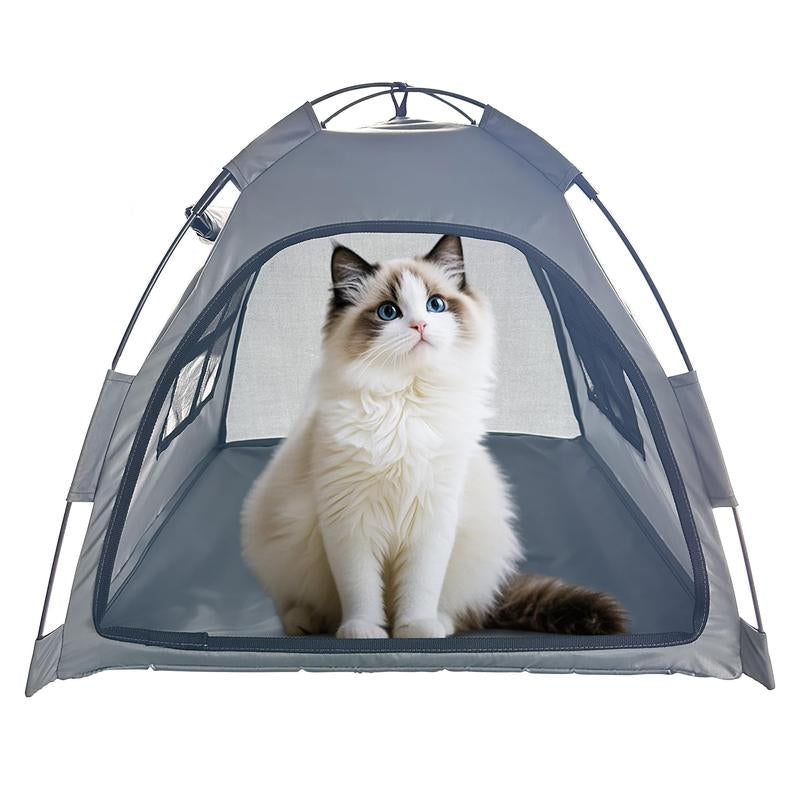 All-Season Pet Tent House – Cozy Cat & Dog Nest for Indoor Outdoor Use, Travel-Friendly & Easy to Store Favorite Gift Waterproof