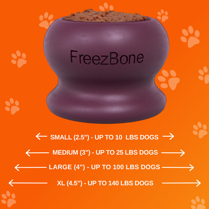 Freezball - Durable Fillable Dog Chew Bone