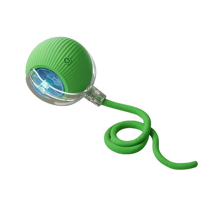 【Halloween Limited    Mizusu Interactive Cat & Dog Teaser Toy with Two Additional Tails, Kitten Rolling Ball Toy, Pet Supplies, Dog & Cat Accessories Cute Dog Toys