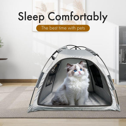 All-Season Pet Tent House – Cozy Cat & Dog Nest for Indoor Outdoor Use, Travel-Friendly & Easy to Store Favorite Gift Waterproof