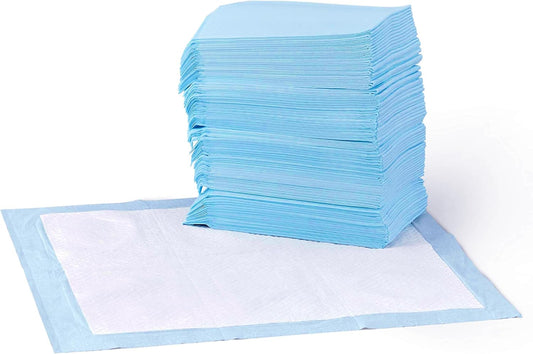 Professional Dog and Puppy Training Pads, Leakproof 5-Layer Design with Quick-Dry Surface, Regular Size, Pack of 50, Blue