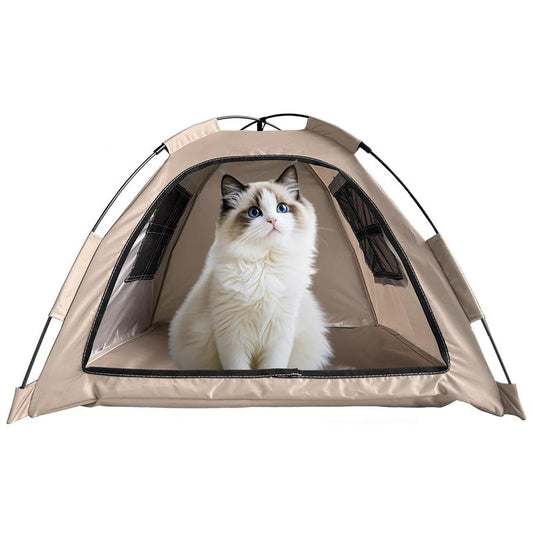 All-Season Pet Tent House – Cozy Cat & Dog Nest for Indoor Outdoor Use, Travel-Friendly & Easy to Store Favorite Gift Waterproof